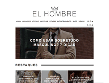 Tablet Screenshot of elhombre.com.br